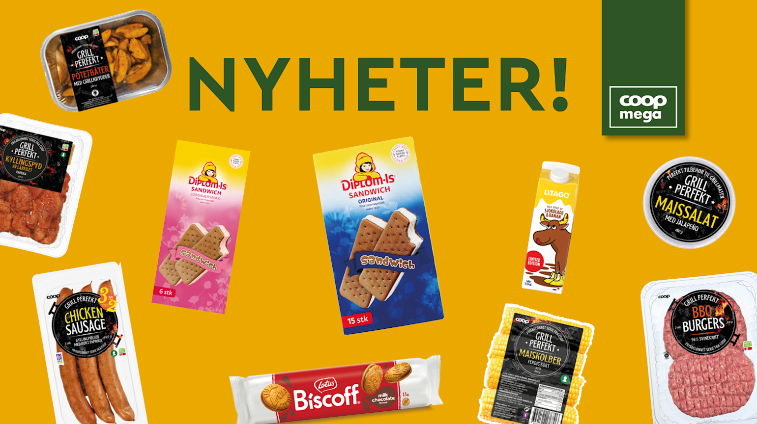 Sommerens beste nyheter hos Coop Mega!