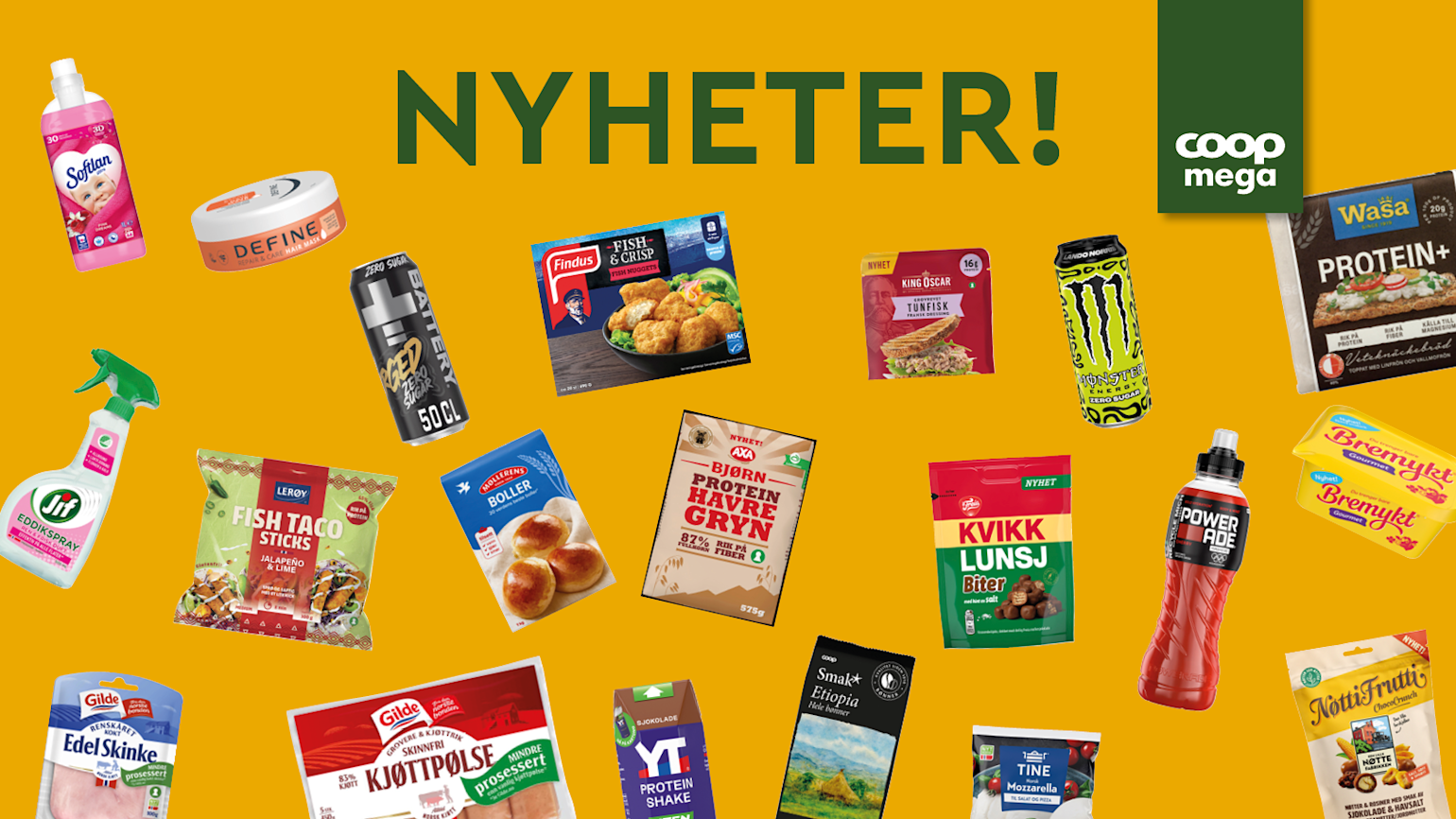 Høstens beste nyheter hos Coop Mega!