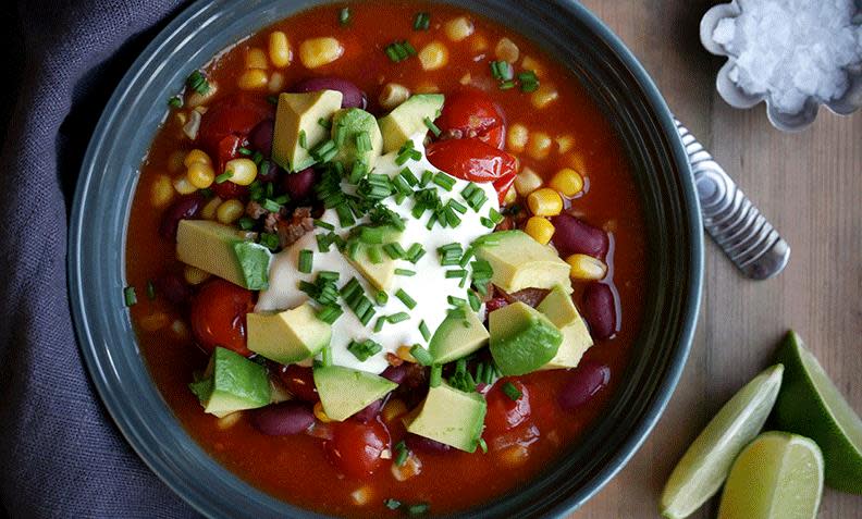 Tacosuppe med karbonadedeig