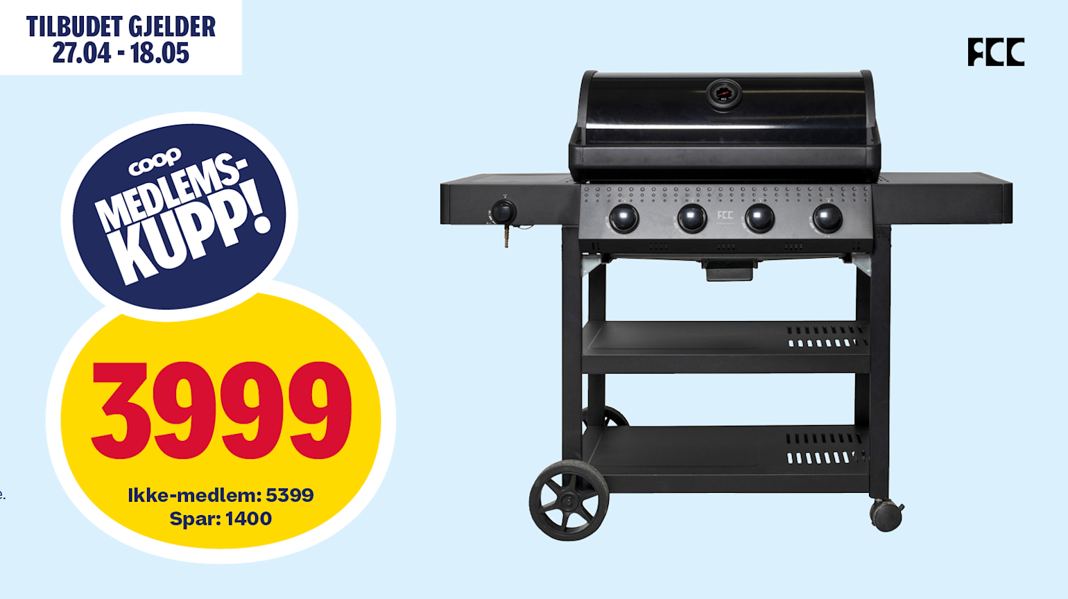 FCC Performance II 4,1 gassgrill