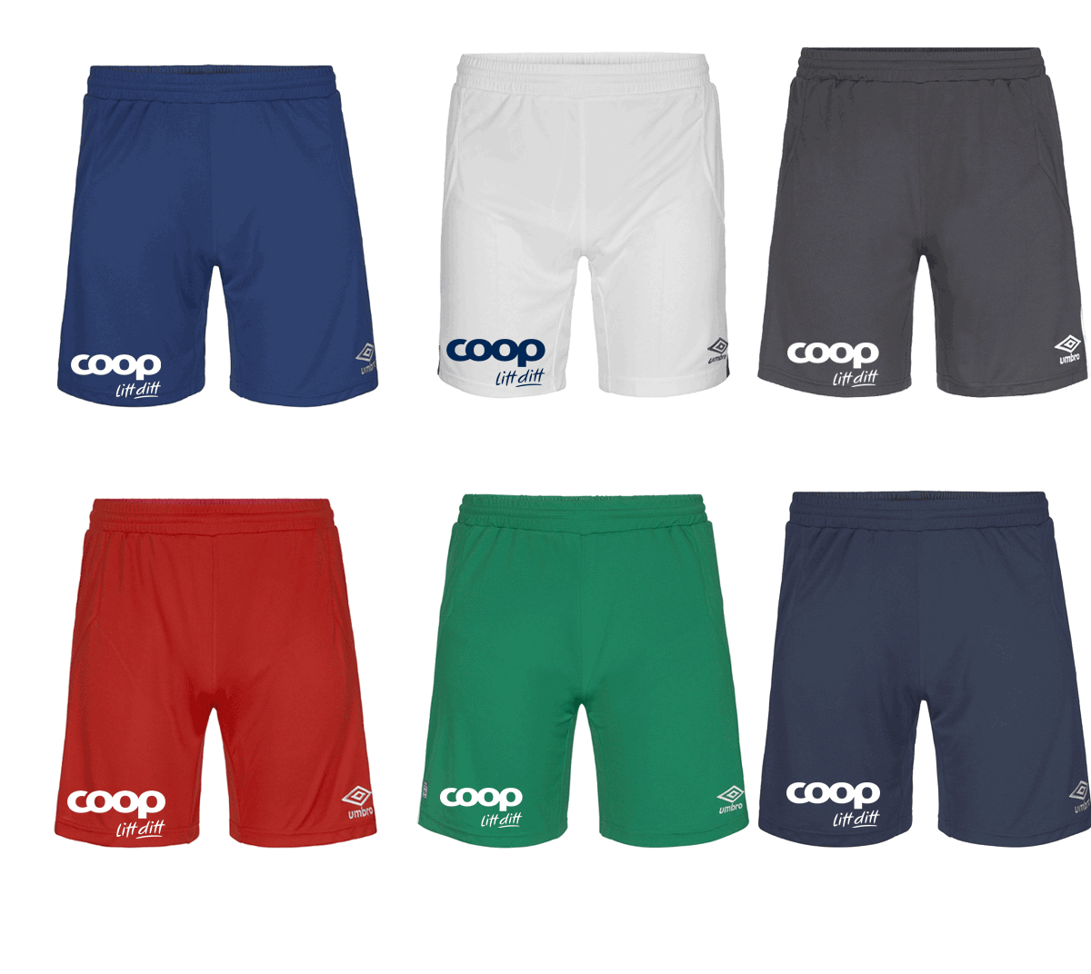 Draktkampanjen - shorts i ulike farger